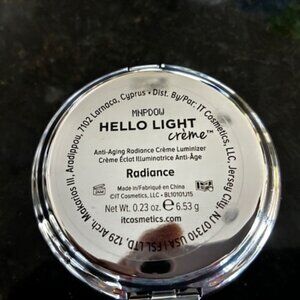 IT Cosmetics Hello Light Creme Luminizer Radiance.23oz Anti-aging New; no box